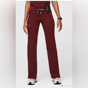Figs Women's Straight Leg Pants - Burgundy